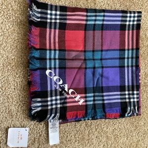 Coach Plaid Scarf